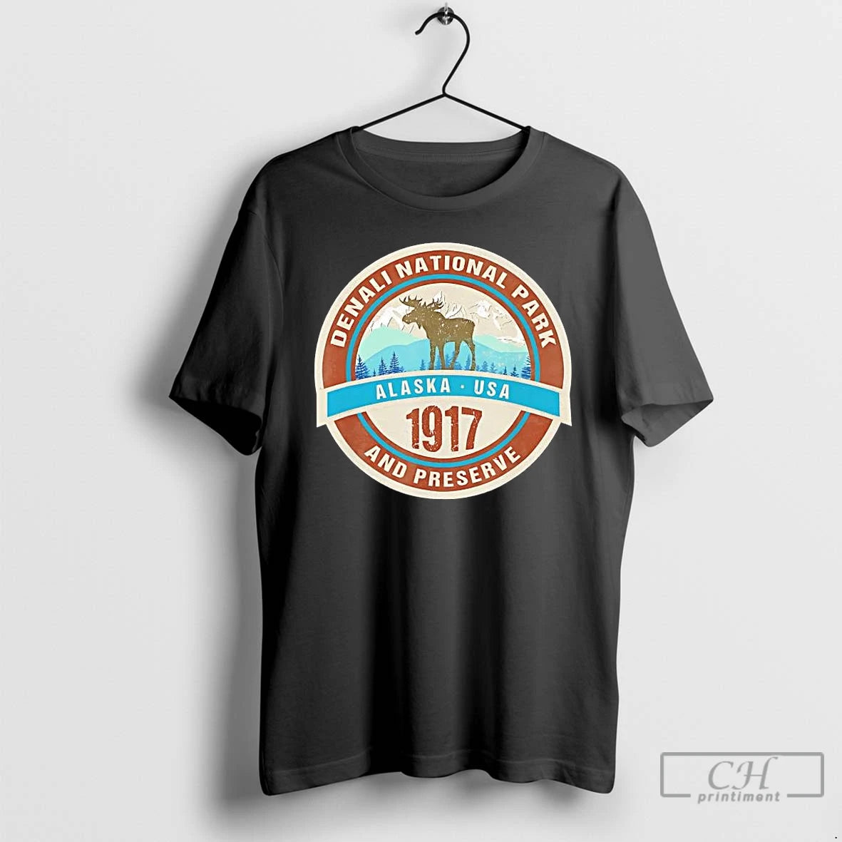 Premium Denali National Park And Preserve 1917 T-Shirts, Hoodie, Sweatshirt | PopFlextees.com