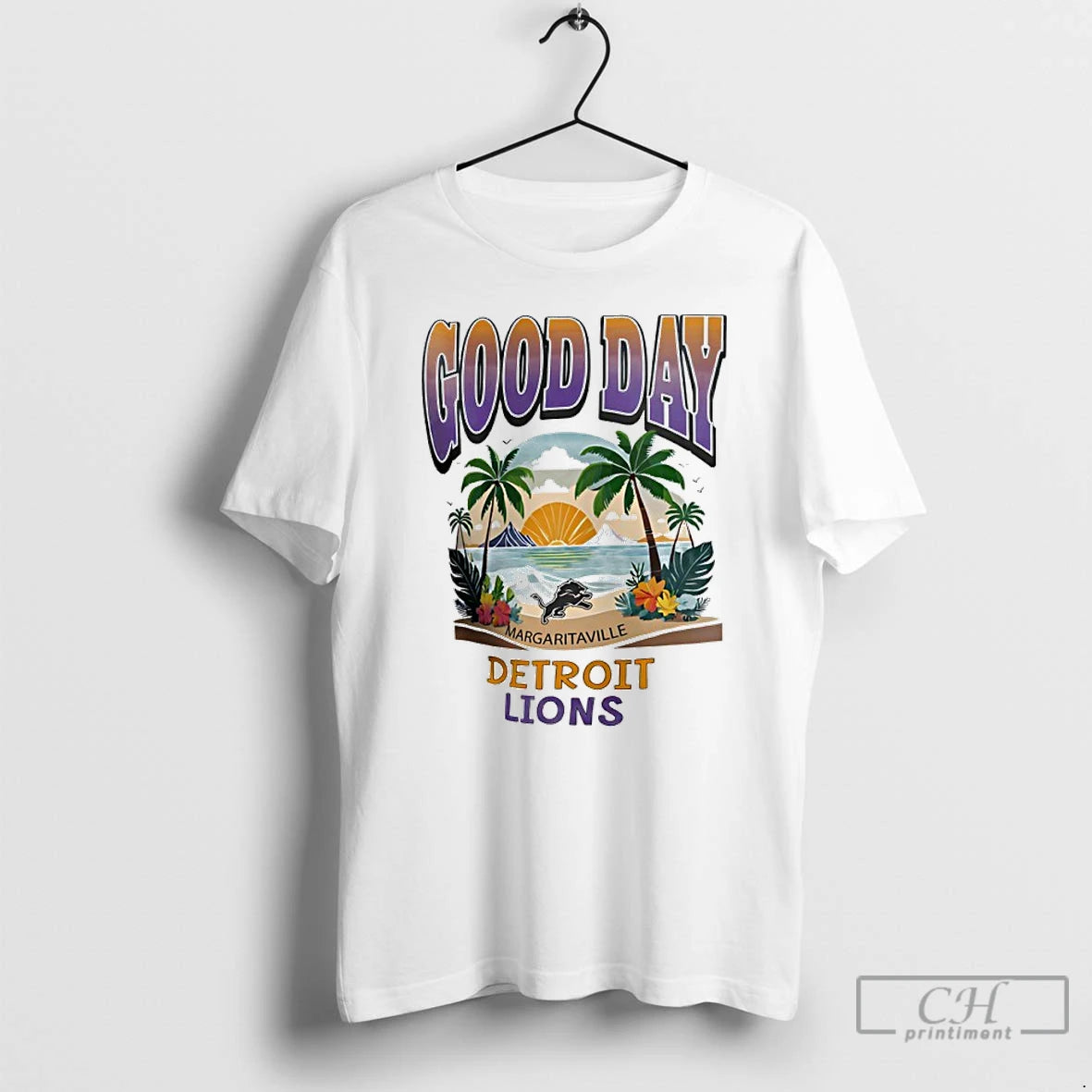 Premium Detroit Lions Margaritaville Light Blue Good Day T-Shirts, Hoodie, Sweatshirt | PopFlextees.com