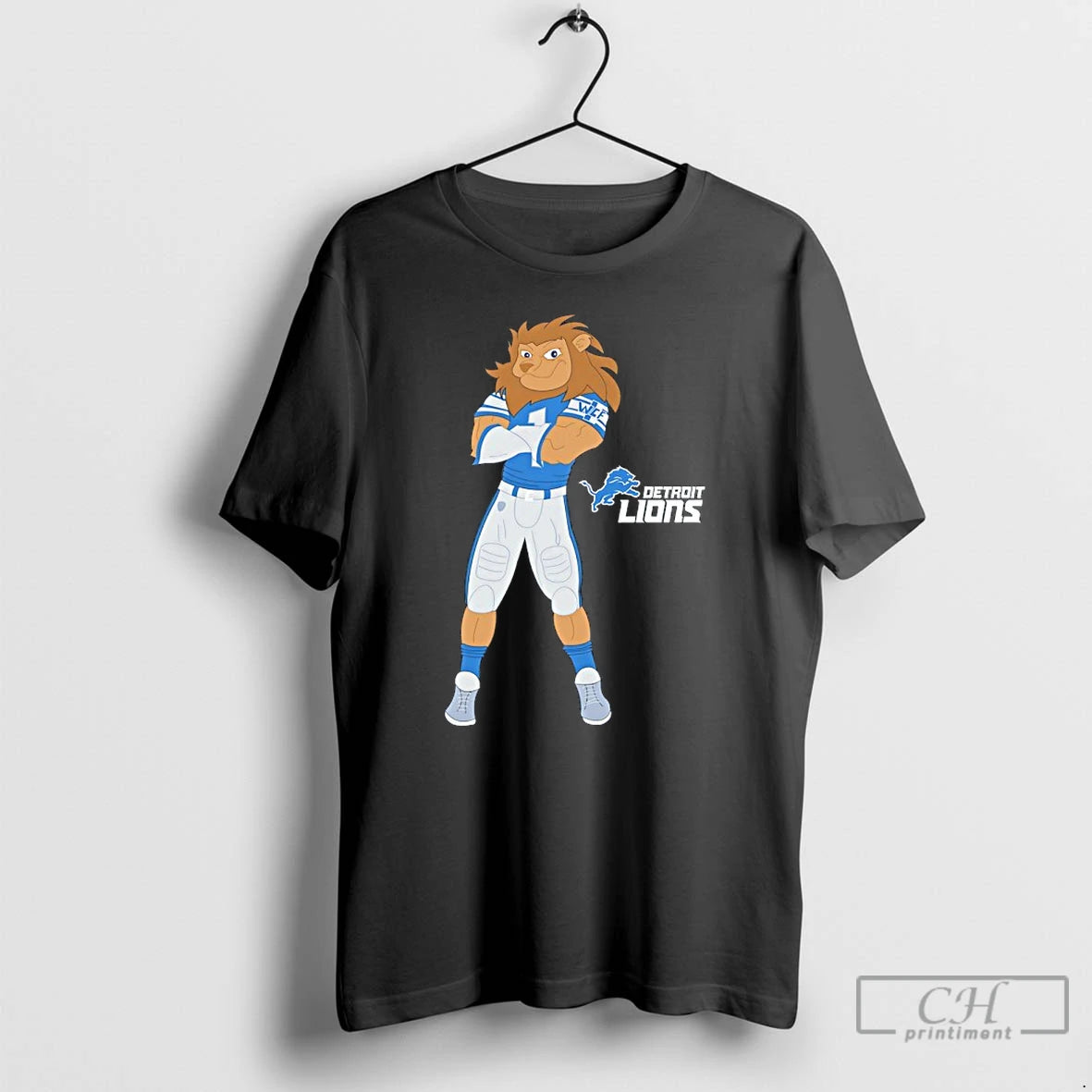 Premium Detroit Lions Roary Mascot Graphic T-Shirts, Hoodie, Sweatshirt | PopFlextees.com