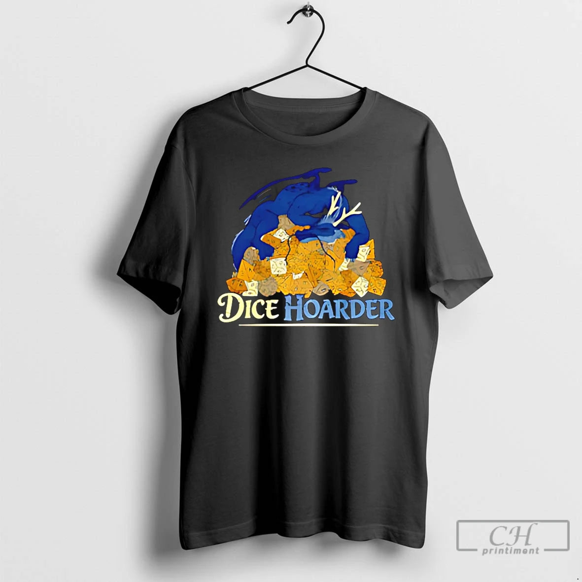Premium Dice Hoarder Dragon Dungeons And Dragons T-Shirts, Hoodie, Sweatshirt | PopFlextees.com