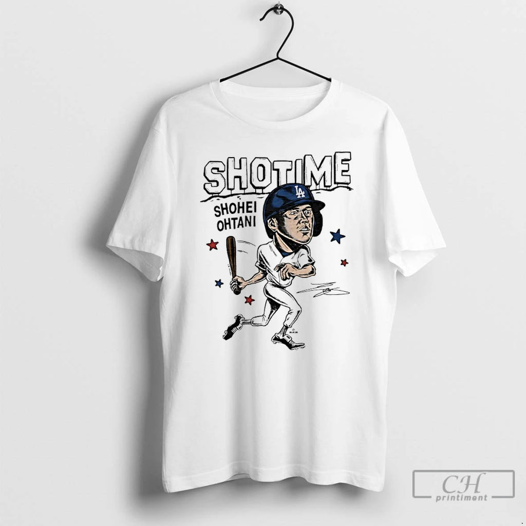 Premium Dodgers Shohei Ohtani Hollywood Signature Caricature T-Shirts, Hoodie, Sweatshirt | PopFlextees.com