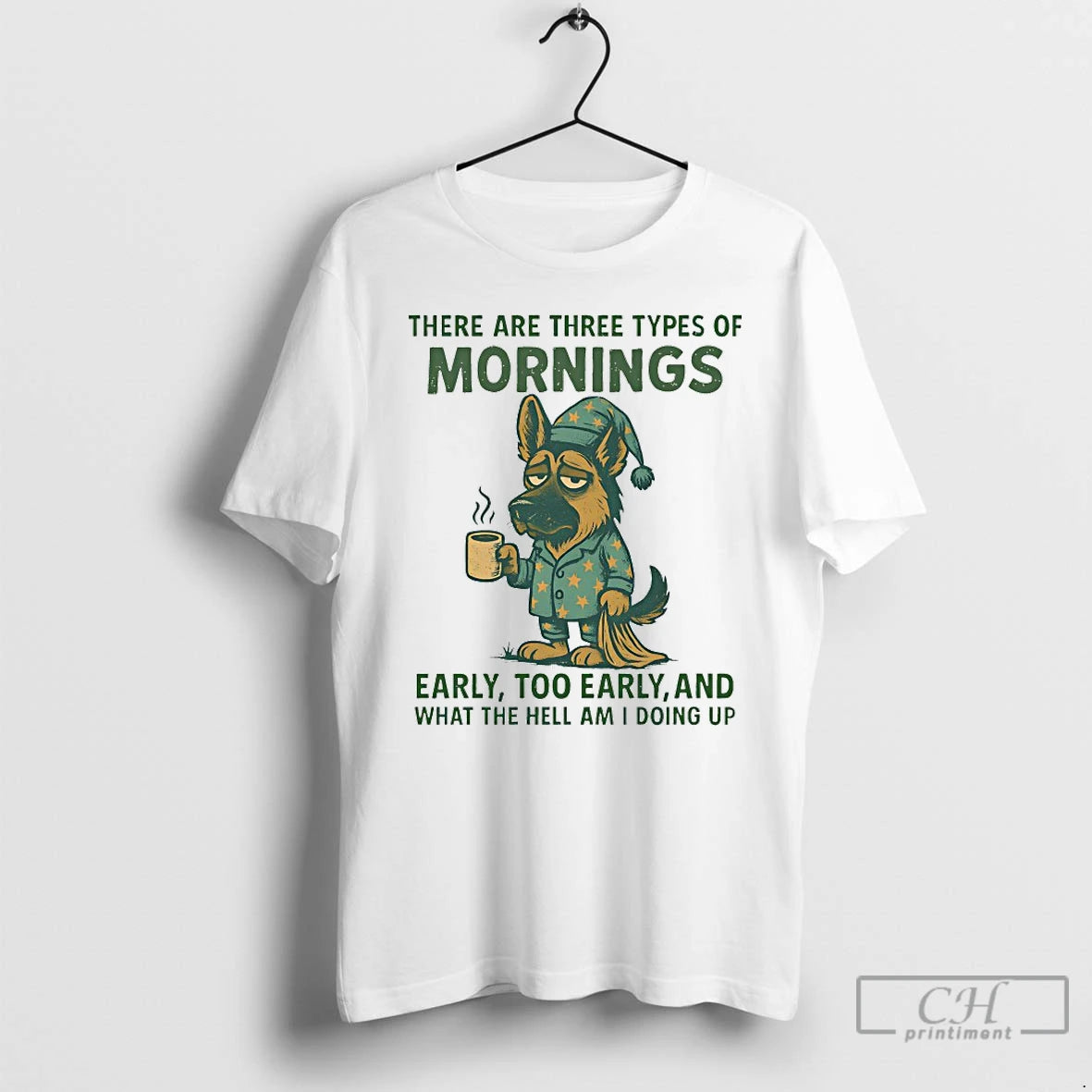 Premium Dog There Are Three Types Of Mornings T-Shirts, Hoodie, Sweatshirt | PopFlextees.com