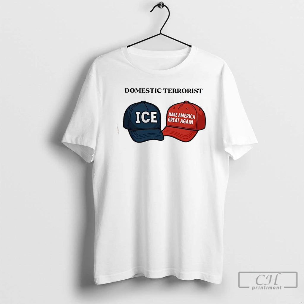 Premium Domestic Terrorist Ice Make America Great Again Hats T-Shirts, Hoodie, Sweatshirt | PopFlextees.com