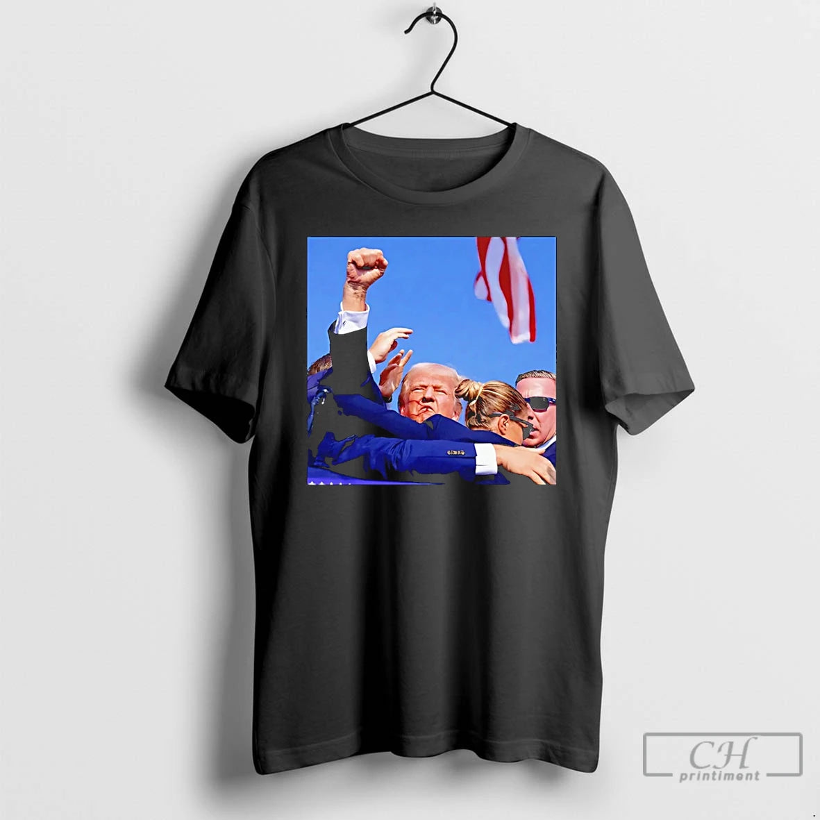 Premium Donald Trump Fight Fight Fight Graphic T-Shirts, Hoodie, Sweatshirt | PopFlextees.com