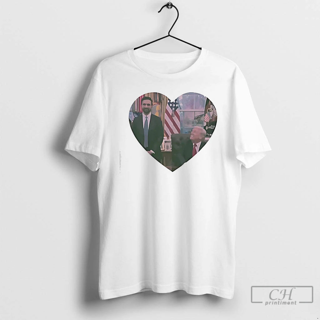Premium Donald Trump Likes Zohran Mamdani Heart Love T-Shirts, Hoodie, Sweatshirt | PopFlextees.com