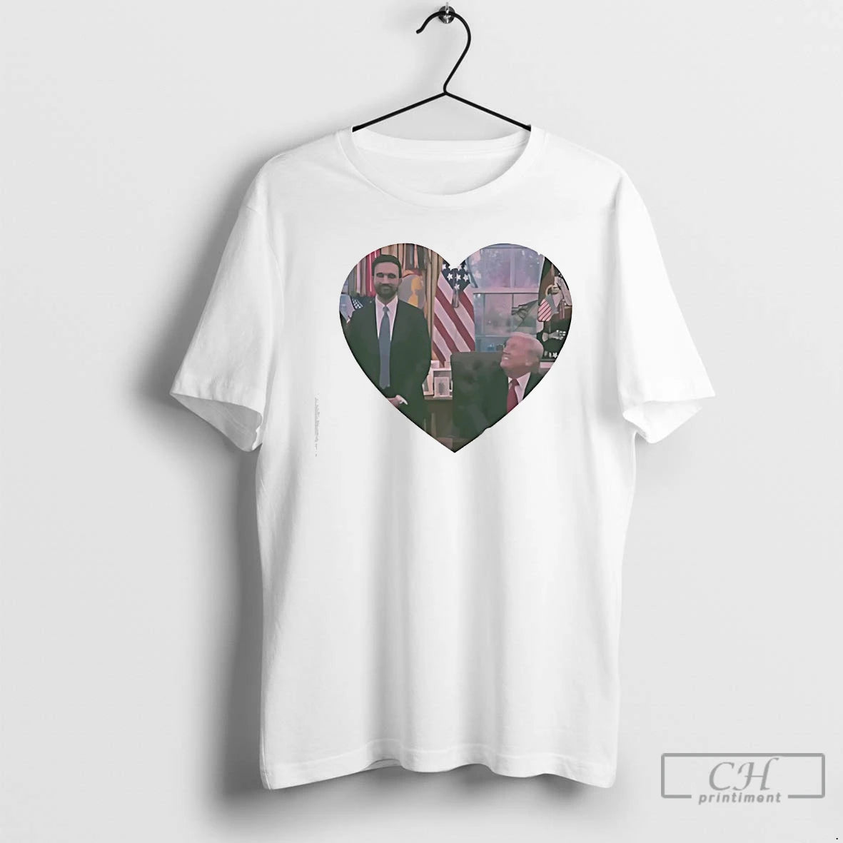 Premium Donald Trump Likes Zohran Mamdani Heart Love T-Shirts, Hoodie, Sweatshirt | PopFlextees.com