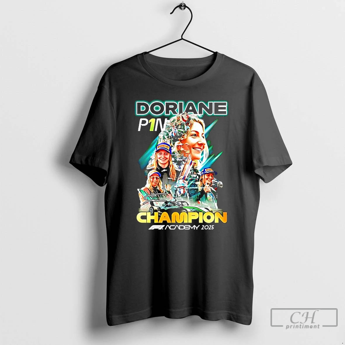 Premium Doriane P1n Champion F1 Academy 2025 T-Shirts, Hoodie, Sweatshirt | PopFlextees.com
