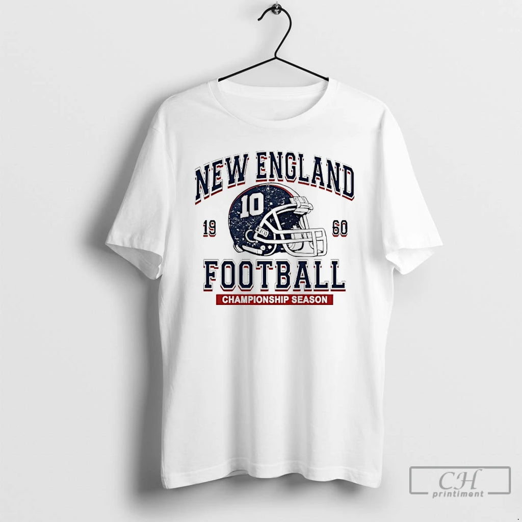Premium Drake Maye New England 1960 Football Championship Season Helmet Vintage T-Shirts, Hoodie, Sweatshirt