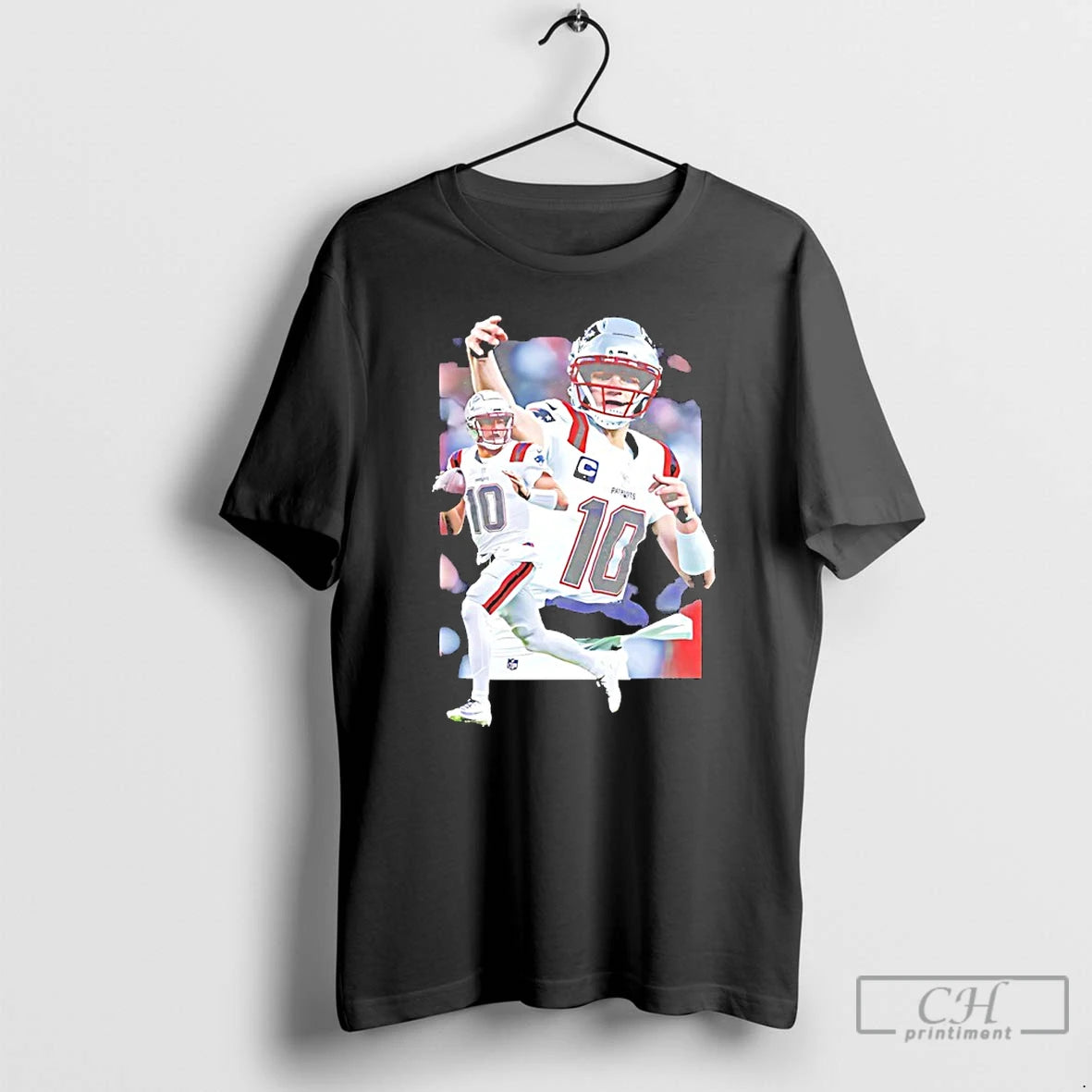 Premium Drake Maye New England Football Photo Vintage T-Shirts, Hoodie, Sweatshirt | PopFlextees.com