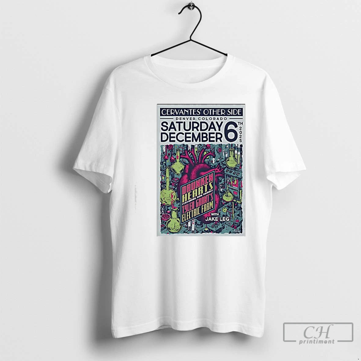 Premium Drunken Hearts Dec 6 2025 Cervantes Other Side In Denver Co T Shirts Sweater Hoodie, Sweatshirt | PopFlextees.com
