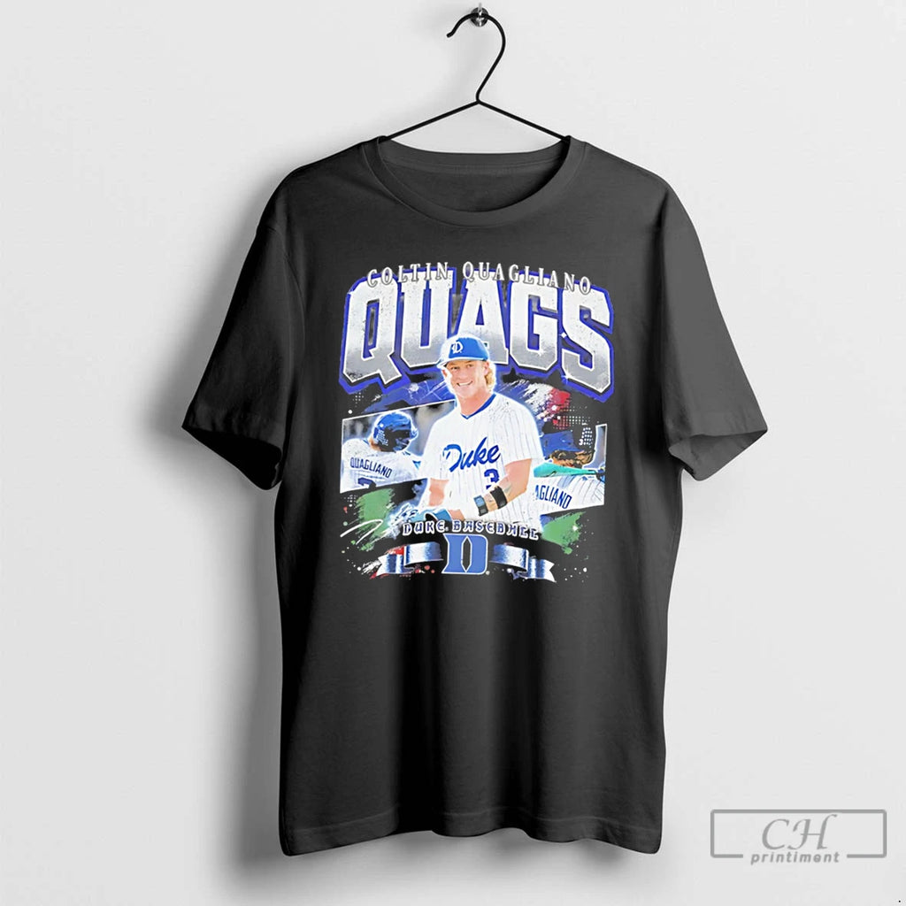 Premium Duke Baseball Coltin Quagliano Quags Vintage Tee