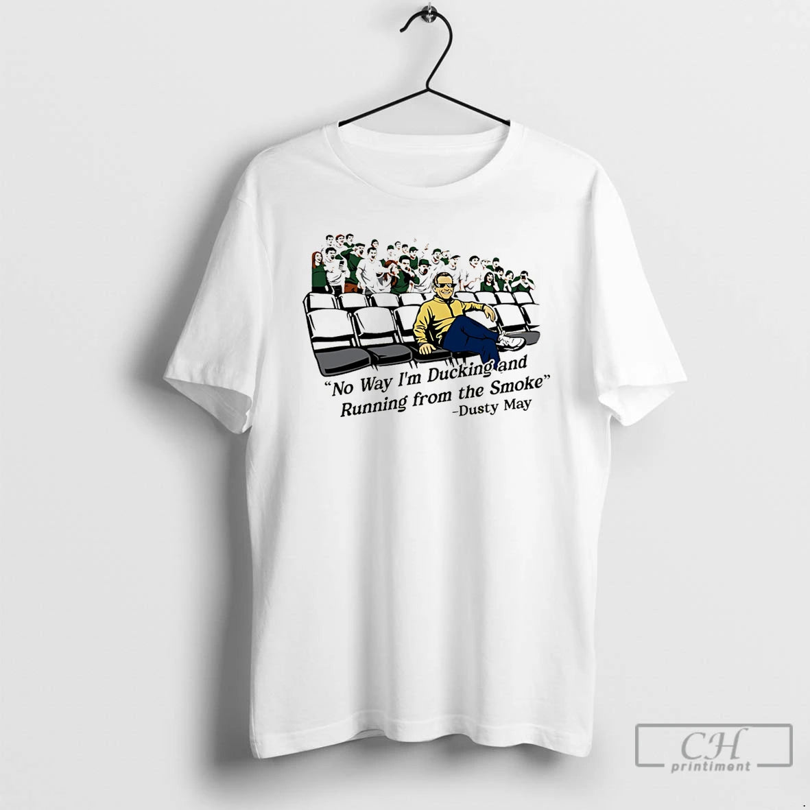 Premium Dusty May Michigan Wolverines The Smoke T-Shirts, Hoodie, Sweatshirt | PopFlextees.com