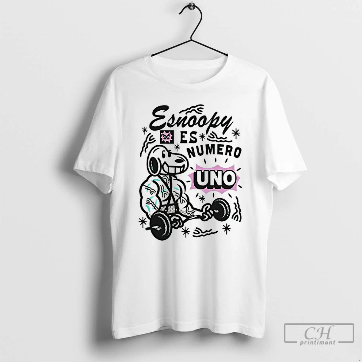Premium Esnoopy Gym Es Numero Uno T-Shirts, Hoodie, Sweatshirt | PopFlextees.com
