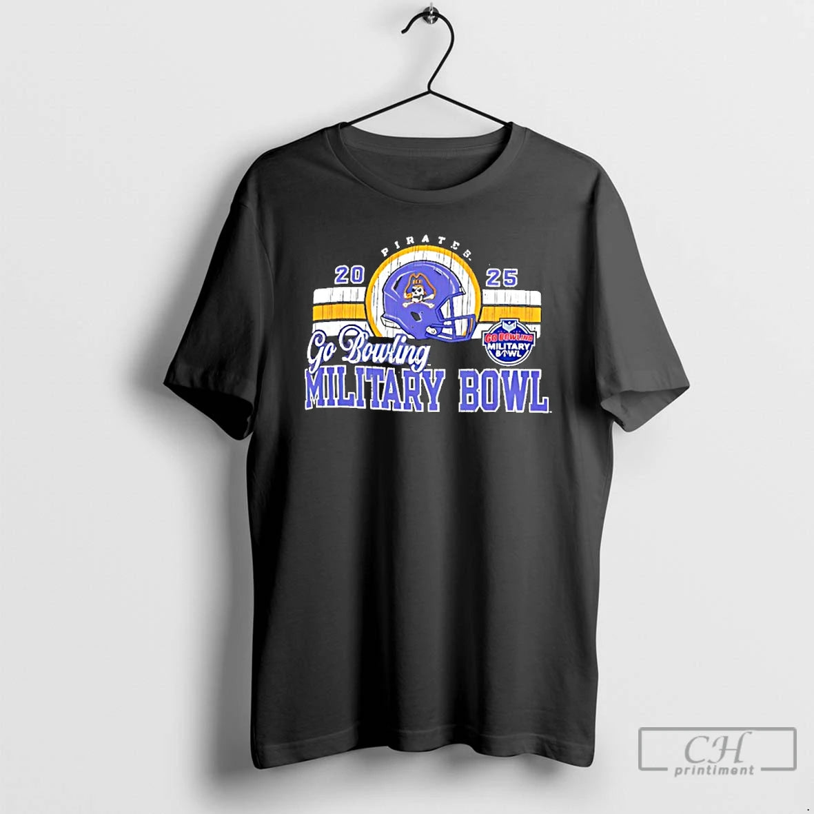 Premium East Carolina Ecu Football 2025 Military Bowl Go Bowling T-Shirts, Hoodie, Sweatshirt | PopFlextees.com