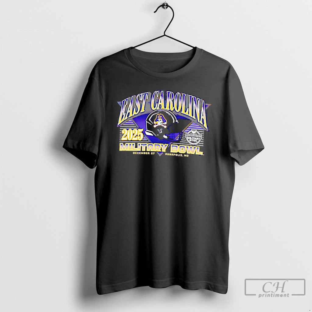 Premium East Carolina Ecu Football 2025 Military Bowl Helmet T-Shirts, Hoodie, Sweatshirt | PopFlextees.com