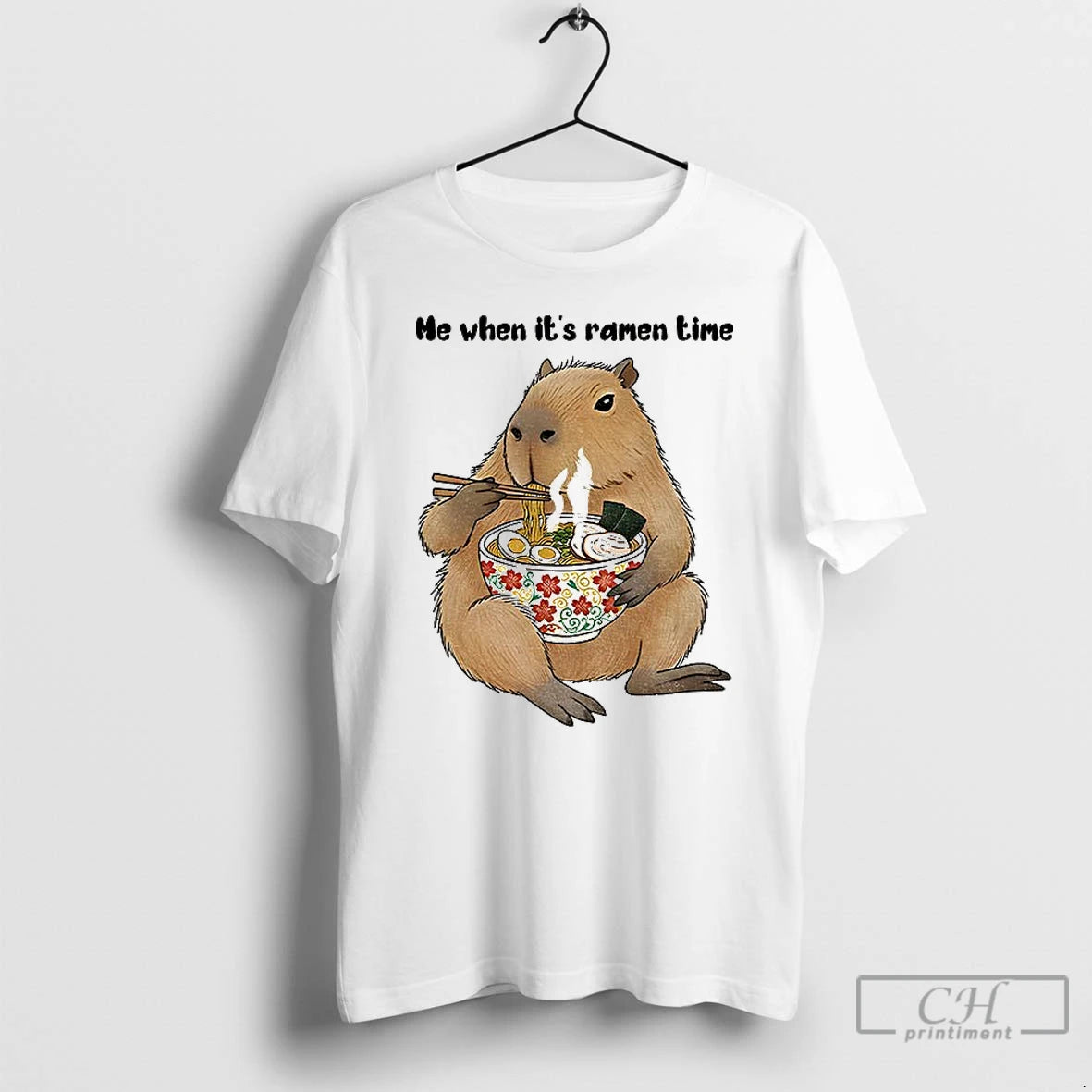 Premium Eat Ramen During My Breaks Capybara Me When Its Ramen Time T Shirts Sweater Hoodie, Sweatshirt | PopFlextees.com