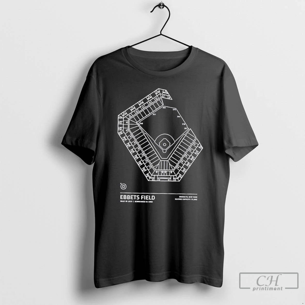Premium Ebbets Field Stadium Collection Brooklyn New York Seating Capacity 31902 T-Shirts, Hoodie, Sweatshirt