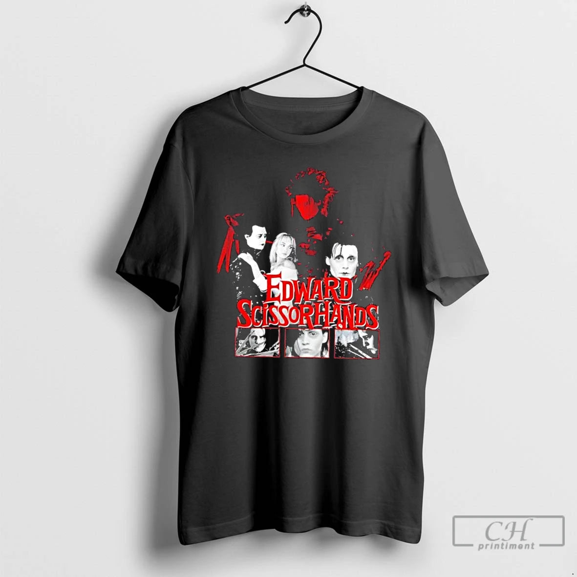 Premium Edward Scissorhands Movie Vintage Graphic T-Shirts, Hoodie, Sweatshirt | PopFlextees.com