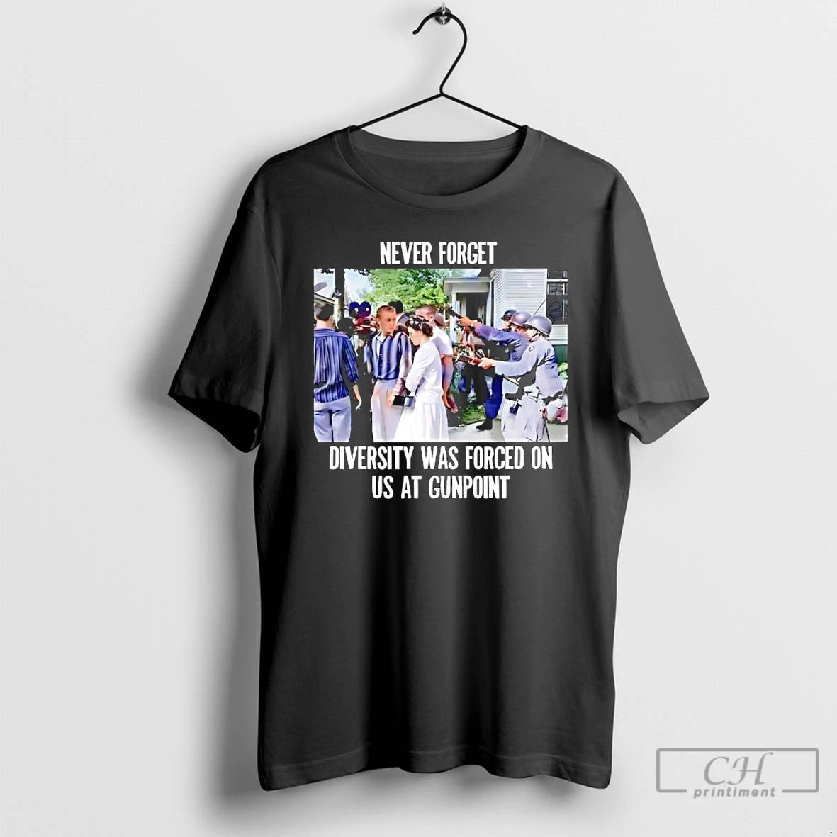 Premium Elizabeth Eckford Never Forget Diversity Was Forced On Us At Gunpoint T Shirts Sweater Hoodie, Sweatshirt
