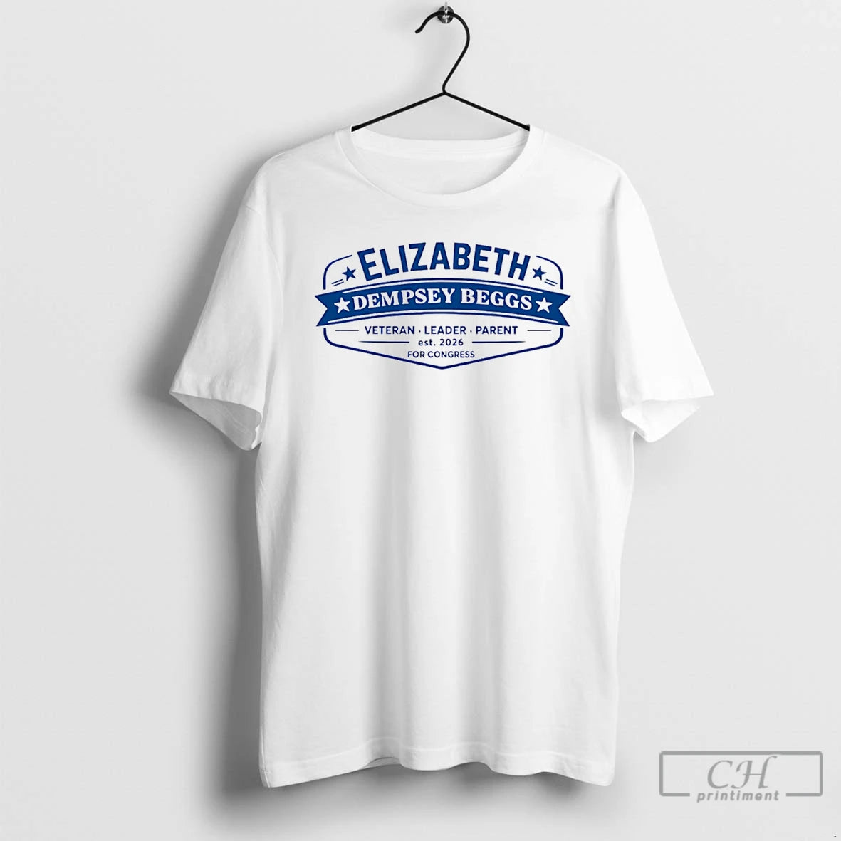 Premium Elizabeth For Virginia Dempsey Beggs Logo T-Shirts, Hoodie, Sweatshirt | PopFlextees.com