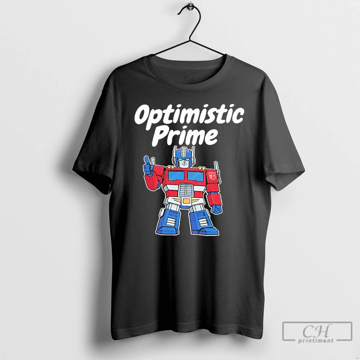 Premium Elon Musk Wearing Optimistic Prime T-Shirts, Hoodie, Sweatshirt | PopFlextees.com