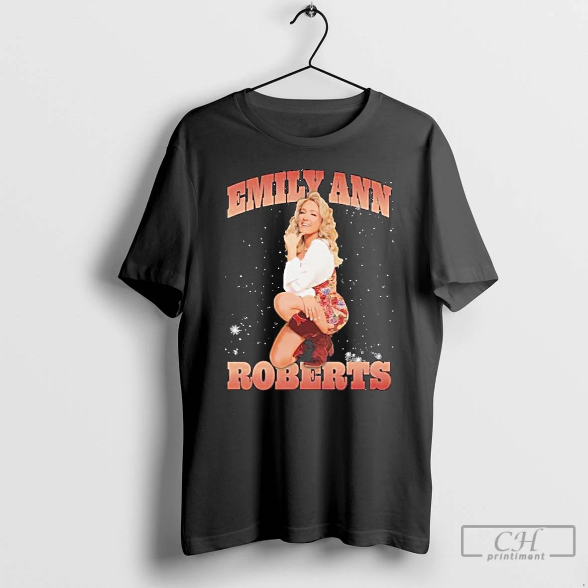 Premium Emily Ann Roberts Black Photo T-Shirts, Hoodie, Sweatshirt | PopFlextees.com