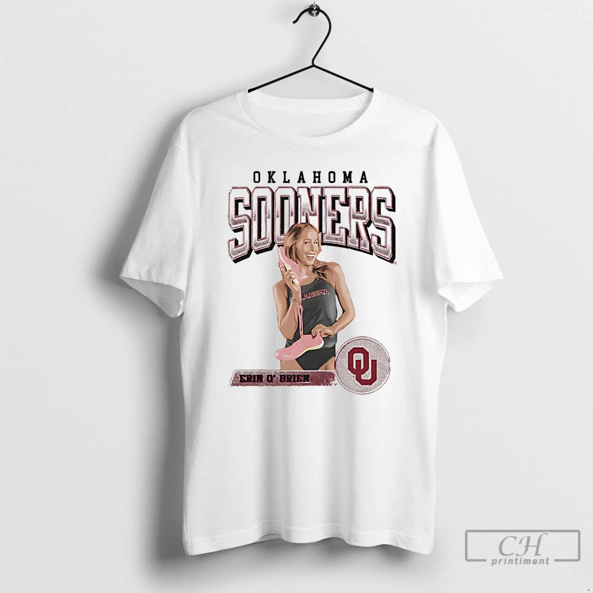 Premium Erin Obrien Oklahoma Sooners Illustrated T-Shirts, Hoodie, Sweatshirt | PopFlextees.com