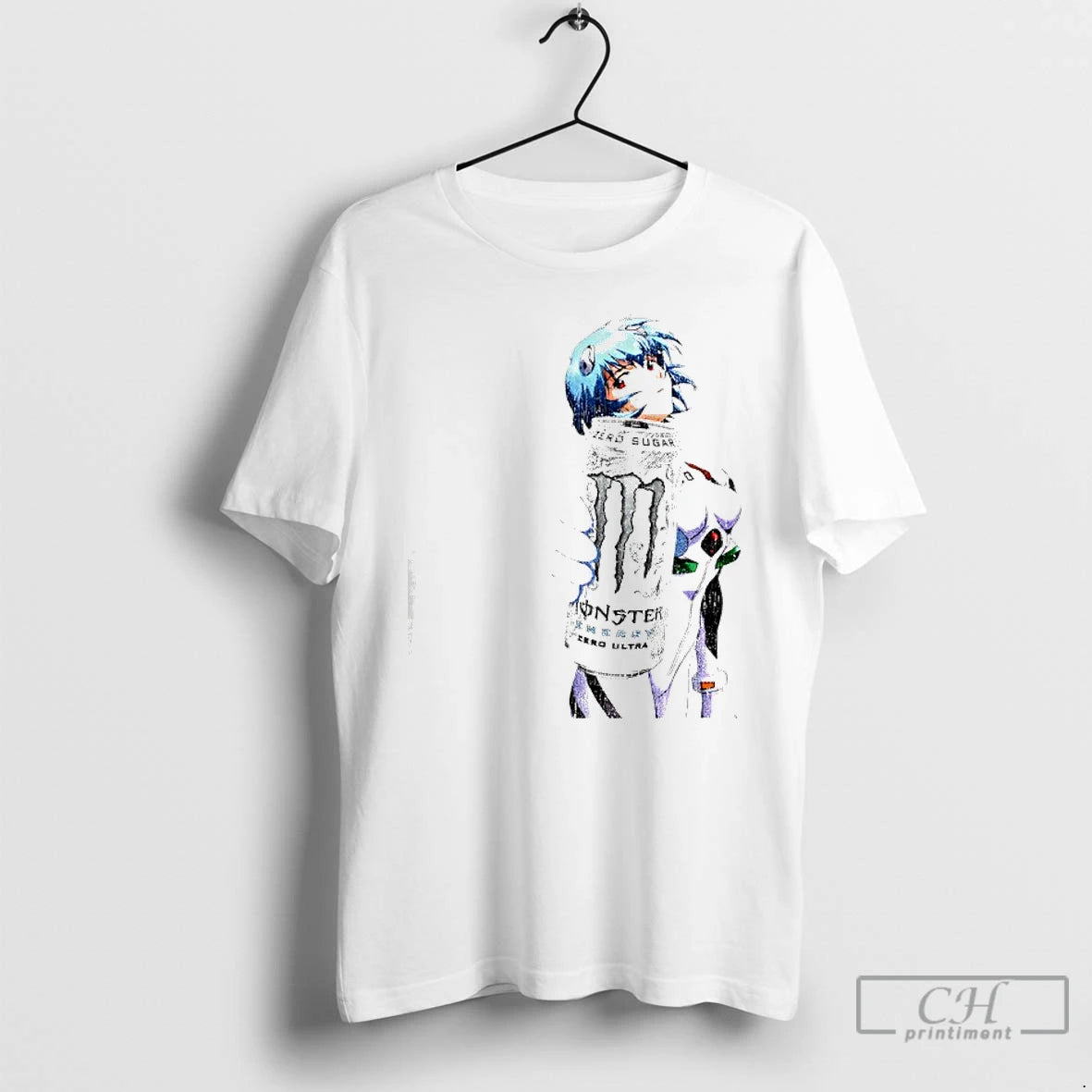 Premium Evangelion Rei Ayanami Monster Parody Washed T-Shirts, Hoodie, Sweatshirt | PopFlextees.com