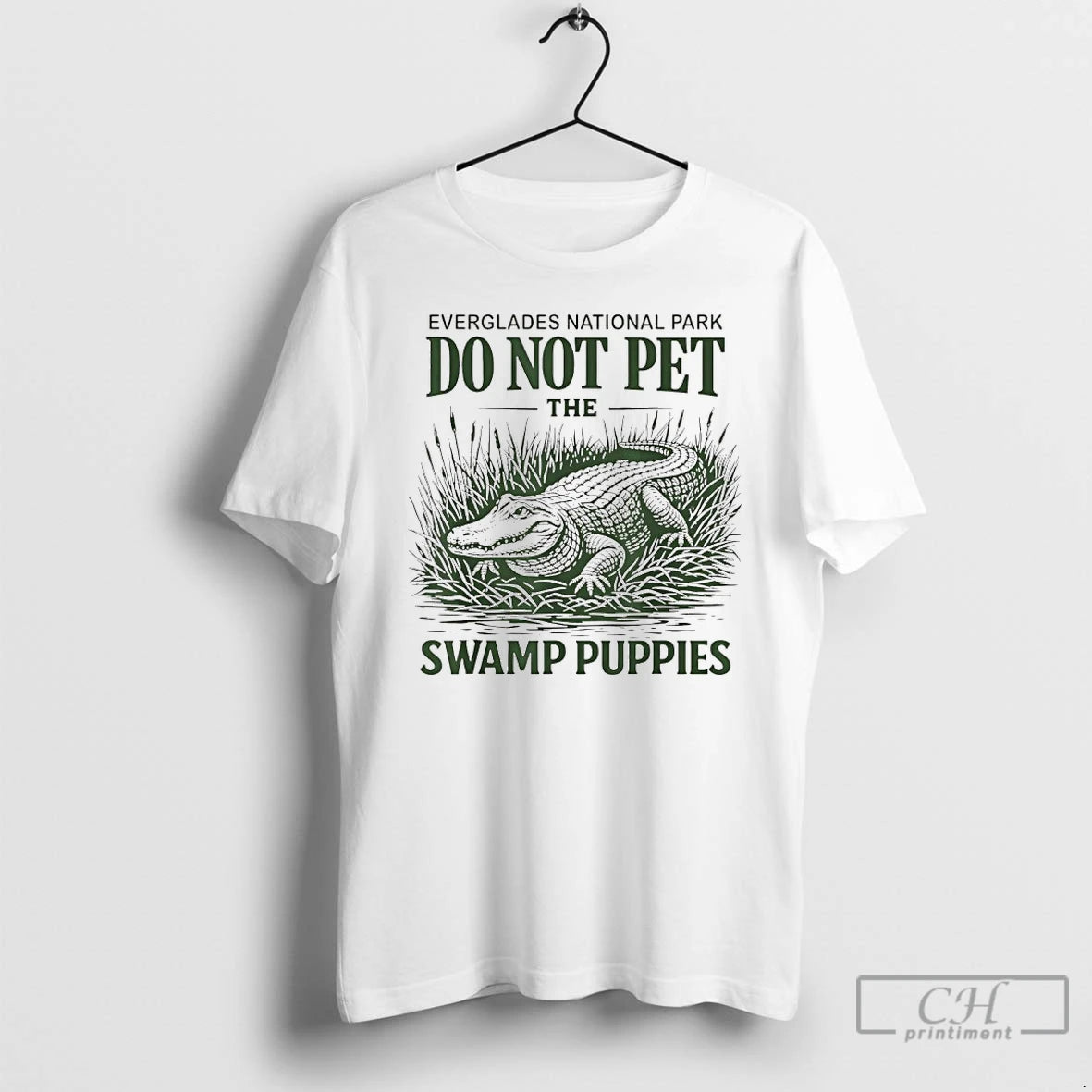 Premium Everglades National Park Traveler Not Pet The Swamp Puppies T-Shirts, Hoodie, Sweatshirt | PopFlextees.com