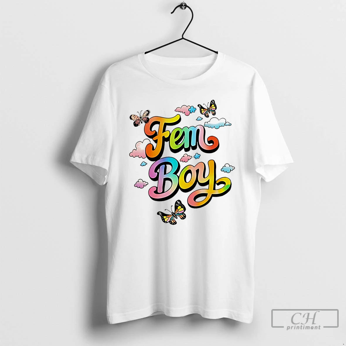 Premium Fem Boy Butterfly T-Shirts, Hoodie, Sweatshirt | PopFlextees.com