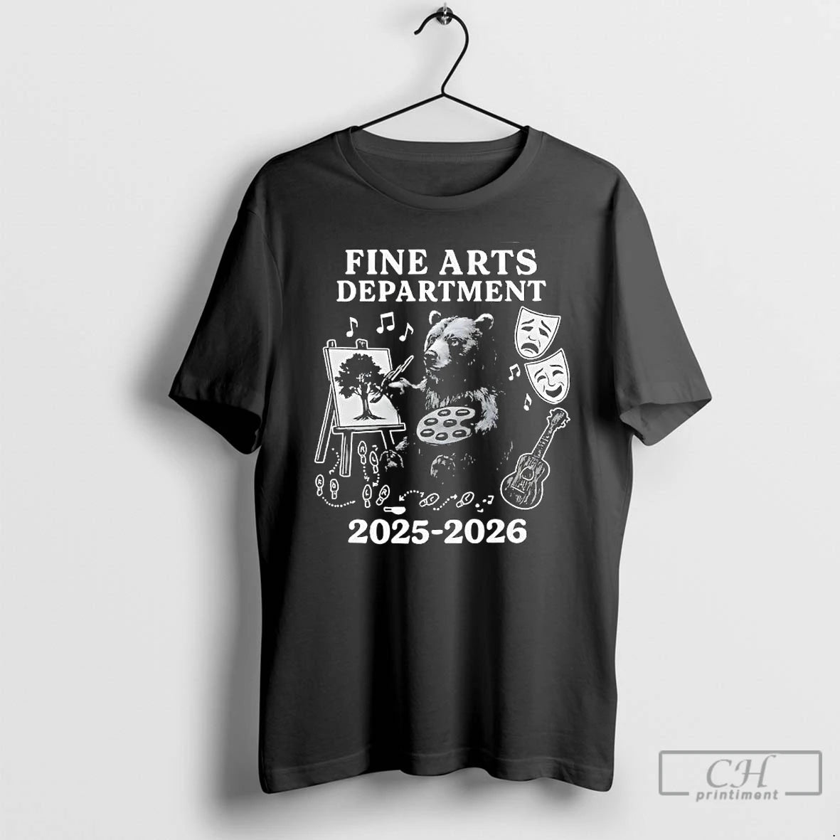 Premium Fine Arts Department Bear Painting A Tree 2025 2026 T-Shirts, Hoodie, Sweatshirt | PopFlextees.com