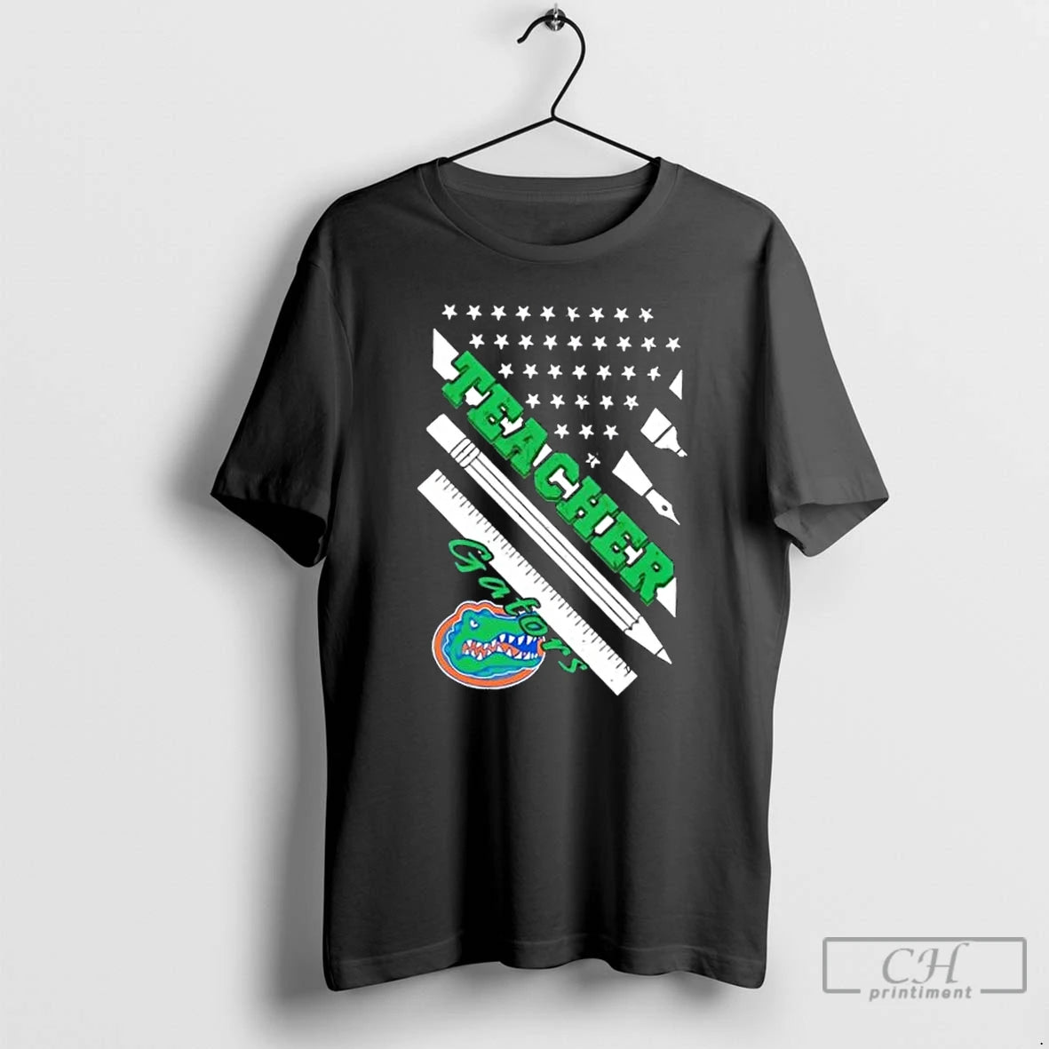 Premium Florida Gators X Teacher American Flag T-Shirts, Hoodie, Sweatshirt | PopFlextees.com