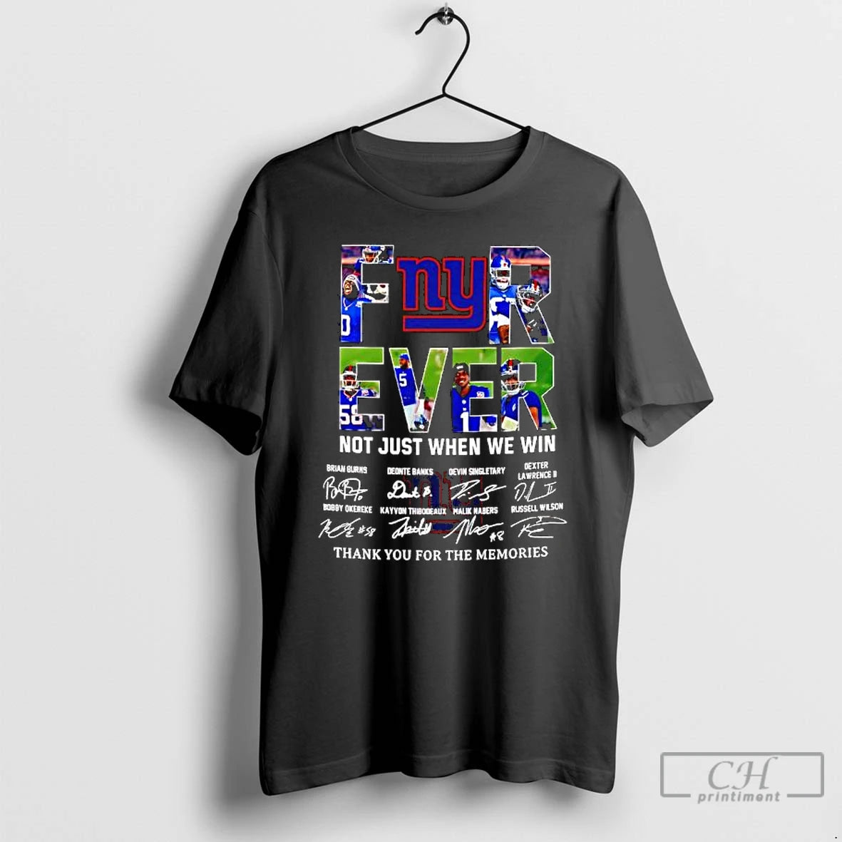 Premium Forever Fan New York Giants Football Not Just When We Win Signatures T Shirts Hoodie, Sweatshirt | PopFlextees.com