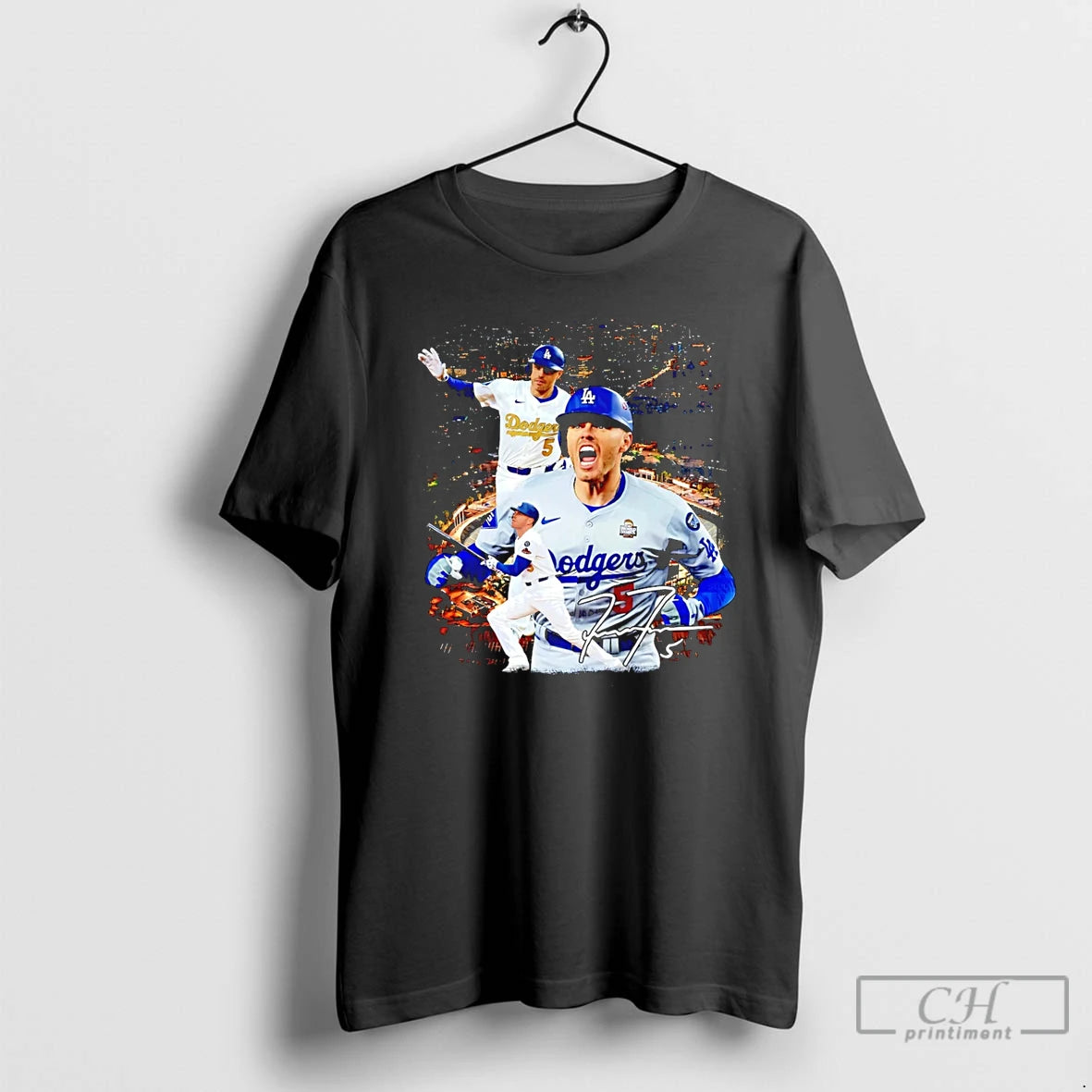 Premium Freddie Freeman Los Angeles Dodgers Signature Player Collage 2026 T-Shirts, Hoodie, Sweatshirt | PopFlextees.com