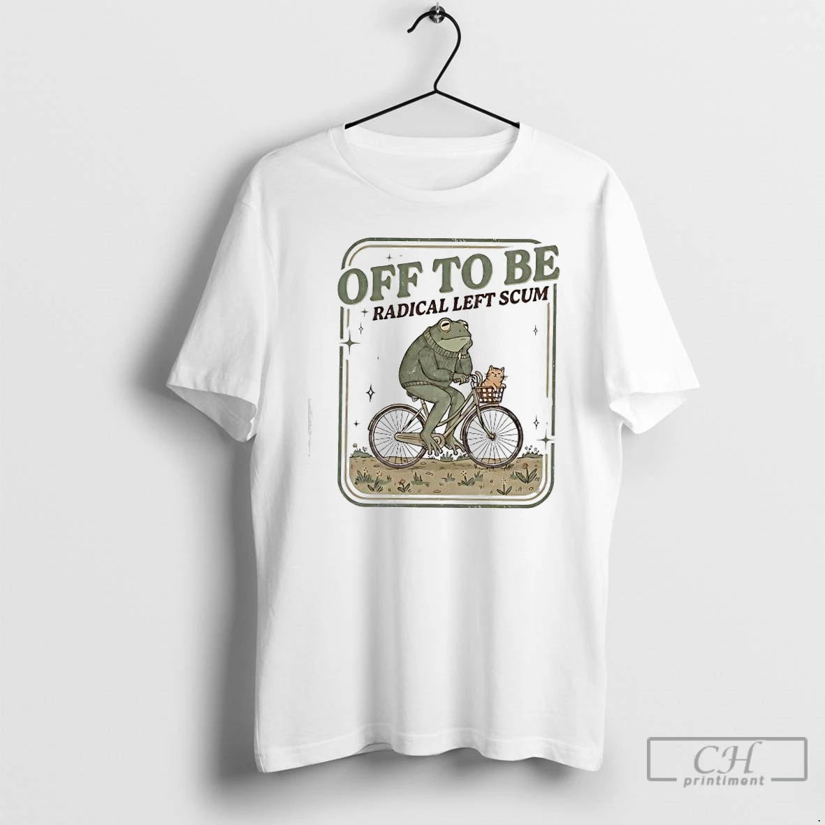 Frog Bicycle Off Be Radical Left Scum T-Shirts, Hoodie, Sweatshirt