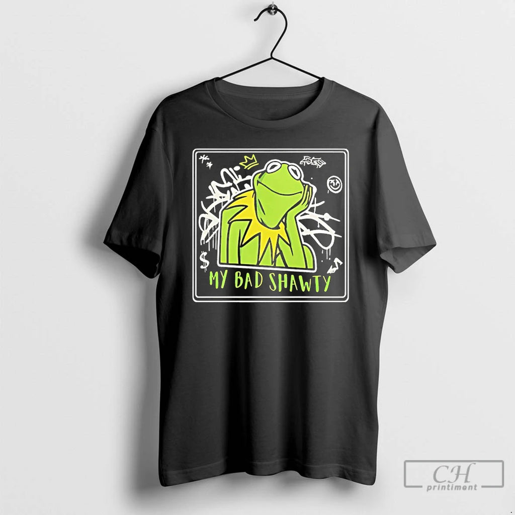 Premium Frog Kermit My Bad Shawty Meme T-Shirts, Hoodie, Sweatshirt | PopFlextees.com