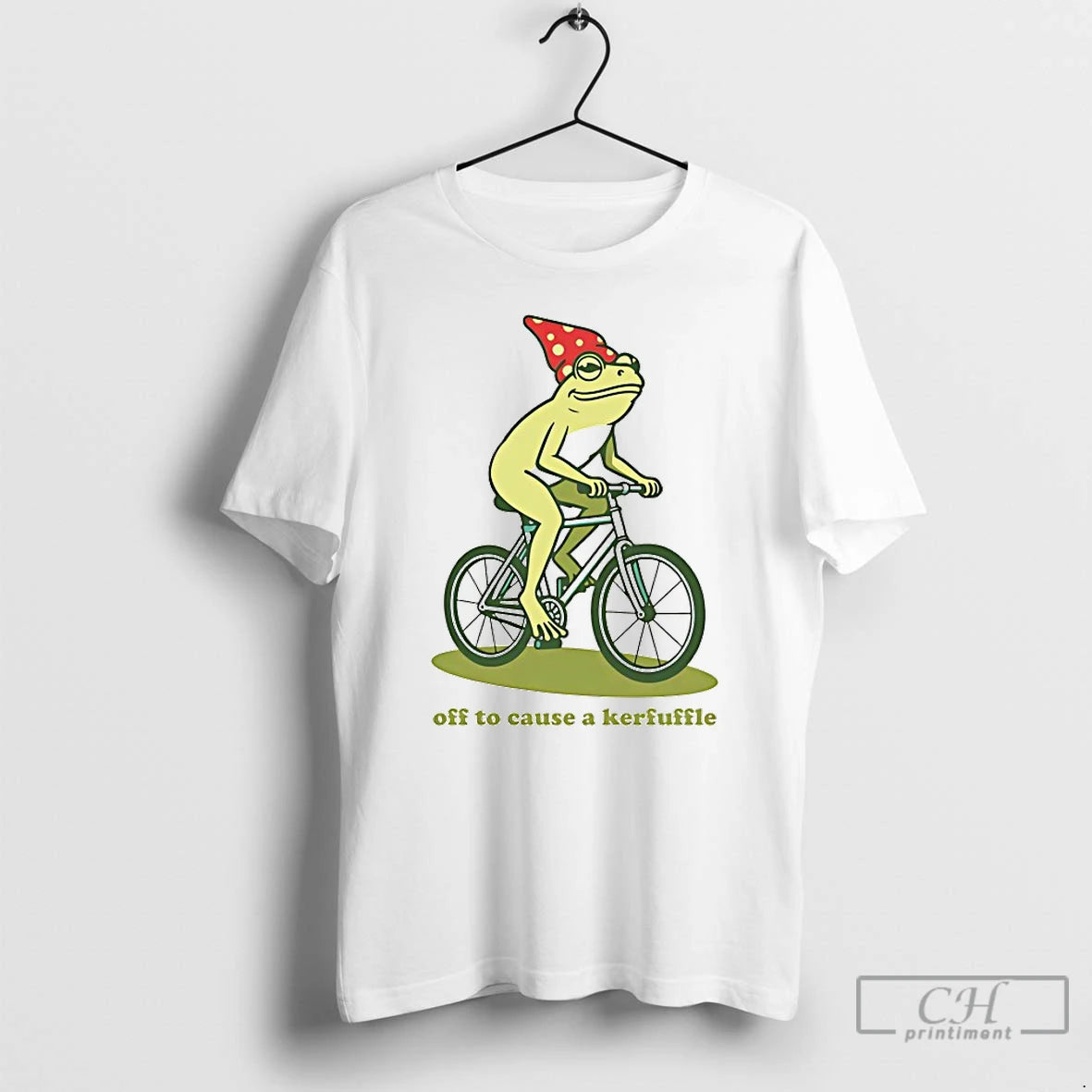 Premium Frog Off To Cause A Kerfuffle T-Shirts, Hoodie, Sweatshirt | PopFlextees.com
