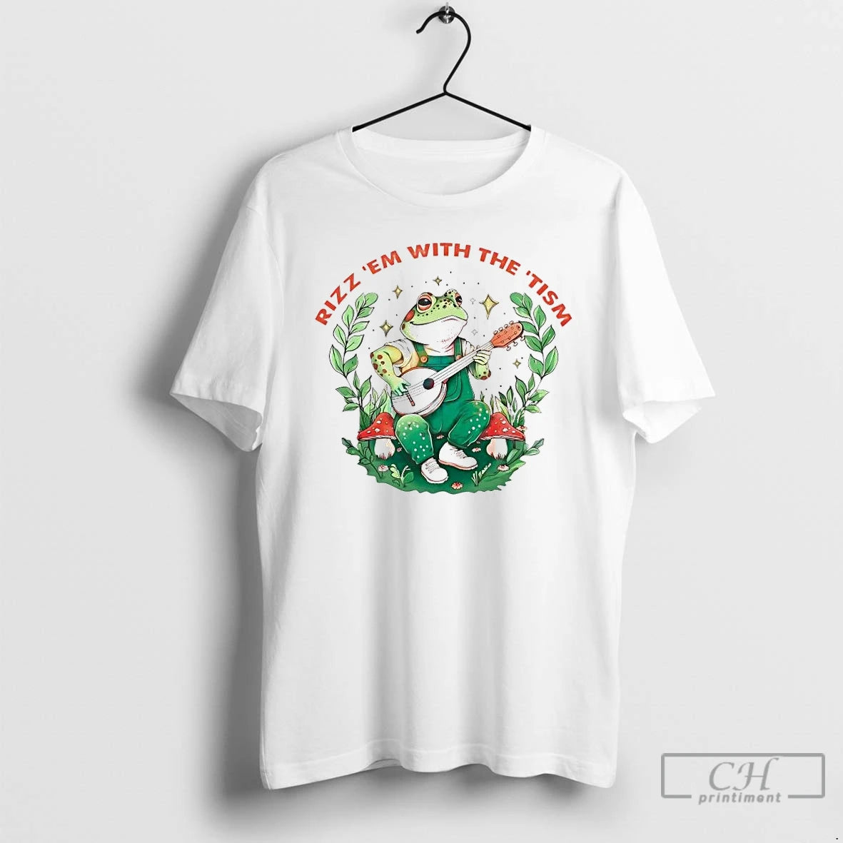 Premium Frog Rizz Em With The Tism T-Shirts, Hoodie, Sweatshirt | PopFlextees.com