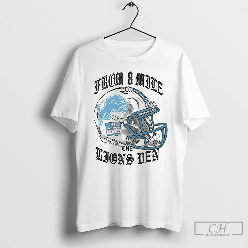 Premium From 8 Mile To The Lions Den Eminem T-Shirts, Hoodie, Sweatshirt | PopFlextees.com
