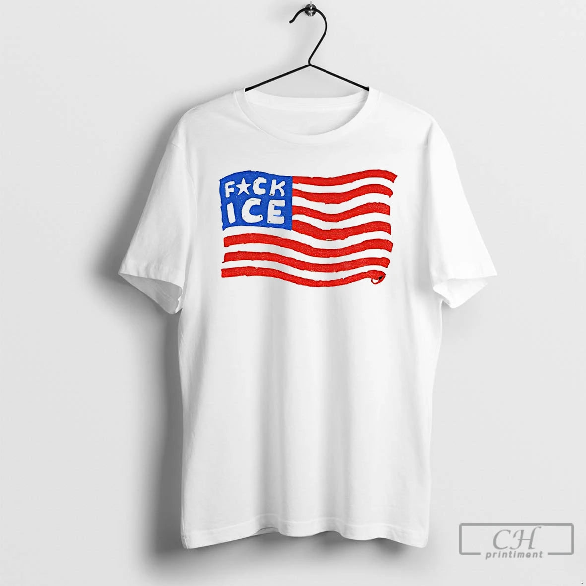 Premium Fuck Ice American Flag T-Shirts, Hoodie, Sweatshirt | PopFlextees.com