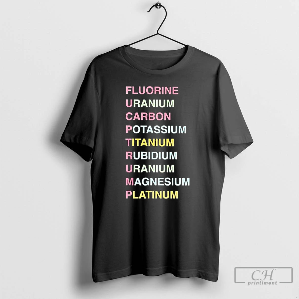 Premium Fuck Trump Chemistry Fluorine Uranium Carbon Potassium Titanium T-Shirts, Hoodie, Sweatshirt | PopFlextees.com