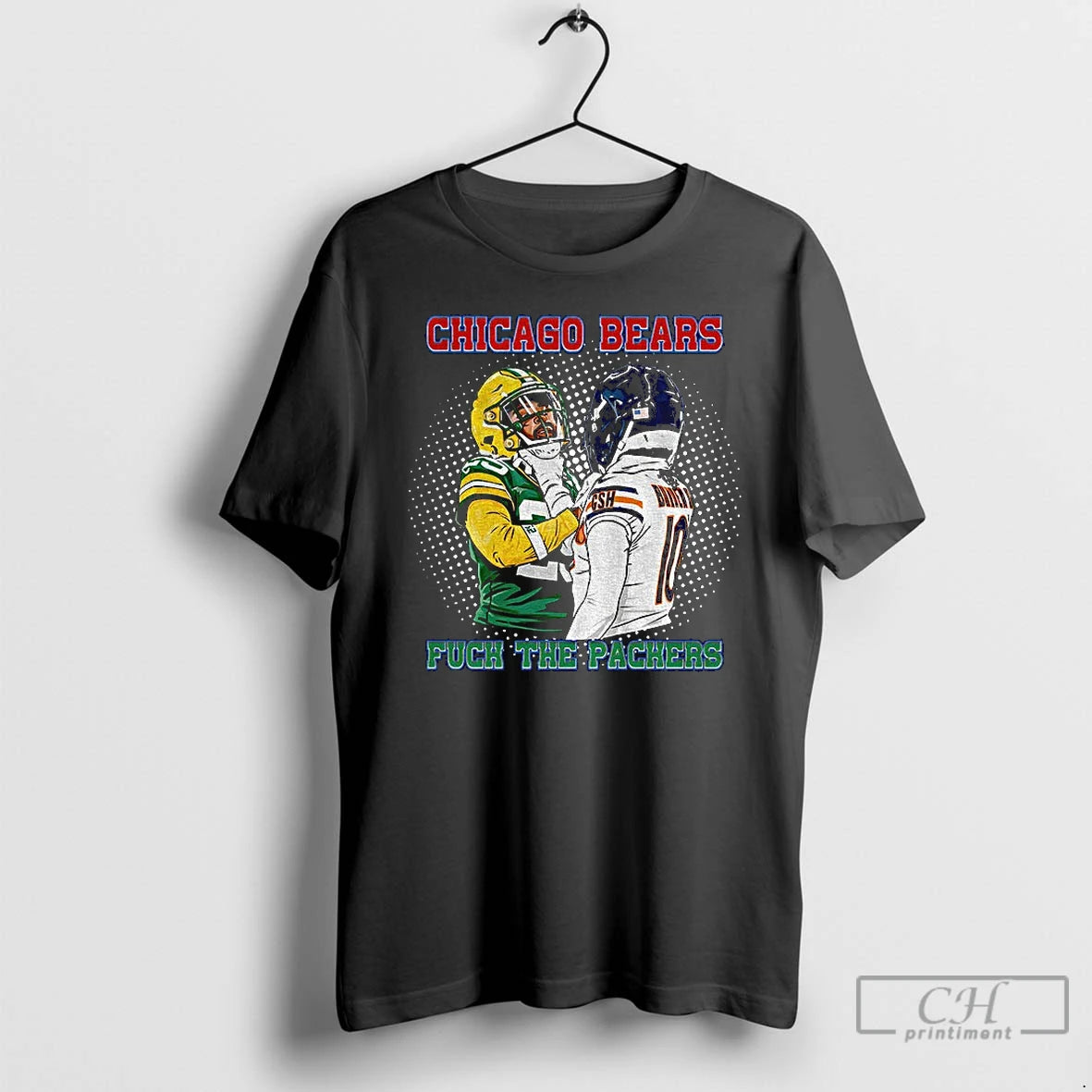 Premium Fuck The Packers Chicago Bear Rivalry Clash Hard Hitting Football T-Shirts, Hoodie, Sweatshirt | PopFlextees.com