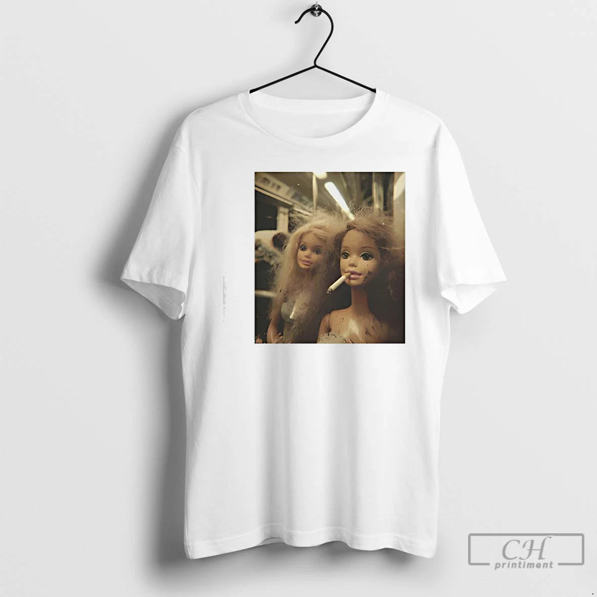 Funny Distressed Doll Smoking T-Shirts, Hoodie, Sweatshirt