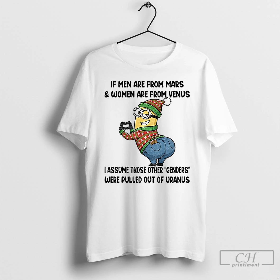 Premium Funny Minion If Men Are From Mars And Women Are From Venus I Assume T-Shirts, Hoodie, Sweatshirt | PopFlextees.com
