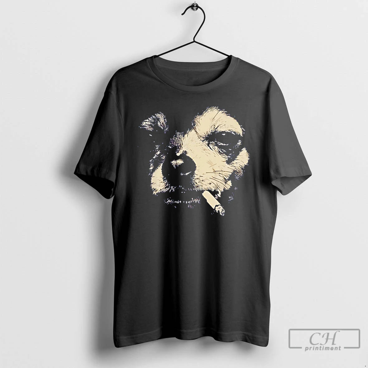 Premium Funny Dog Smoking Chihuahua Vintage T-Shirts, Hoodie, Sweatshirt | PopFlextees.com