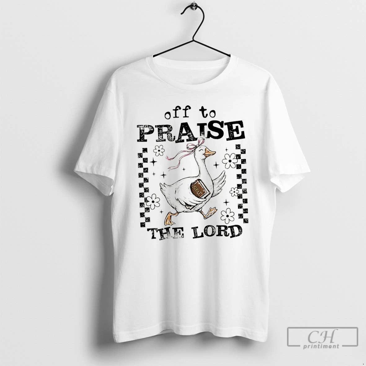 Premium Funny Goose Christian Off To Praise The Lord T-Shirts, Hoodie, Sweatshirt | PopFlextees.com