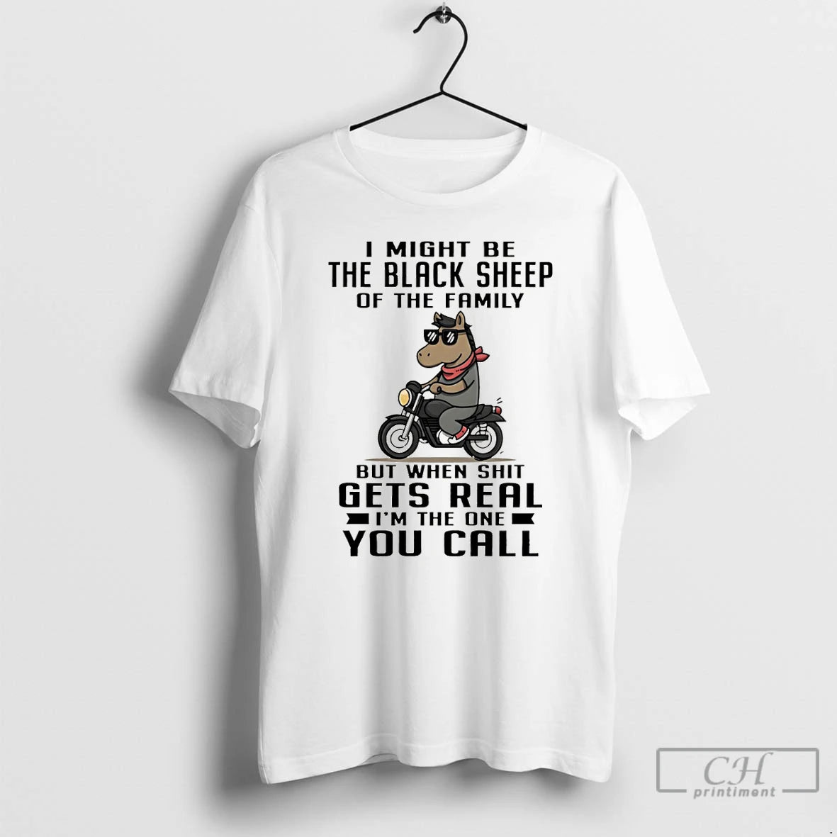 Premium Funny Horse I Might Be The Black Sheep Of The Family But When Shit T-Shirts, Hoodie, Sweatshirt | PopFlextees.com