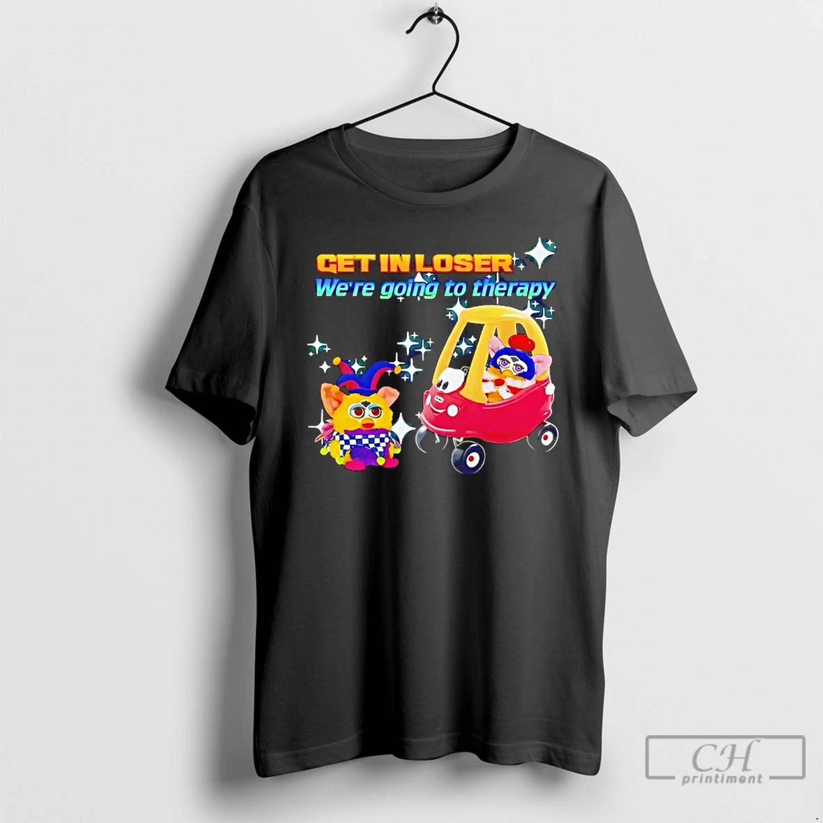 Premium Furby Get In Loser Were Going To The Therapy T-Shirts, Hoodie, Sweatshirt | PopFlextees.com