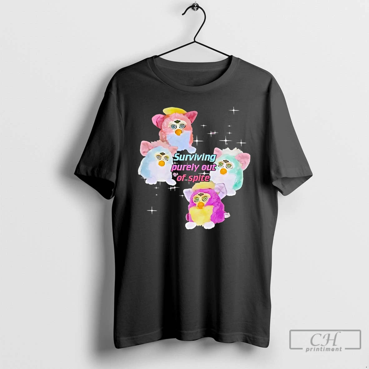 Premium Furby Surviving Purely Out Of Spite T-Shirts, Hoodie, Sweatshirt | PopFlextees.com