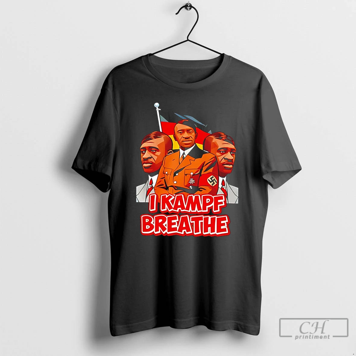 Premium George Floyd Hitler I Kampf Breathe T-Shirts, Hoodie, Sweatshirt | PopFlextees.com